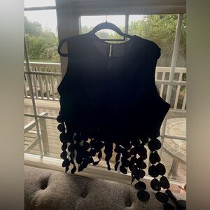 Dahhhhhling black circle fringe number. 2X